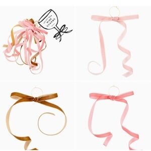 Pink and Brown Wine Charms 🍷